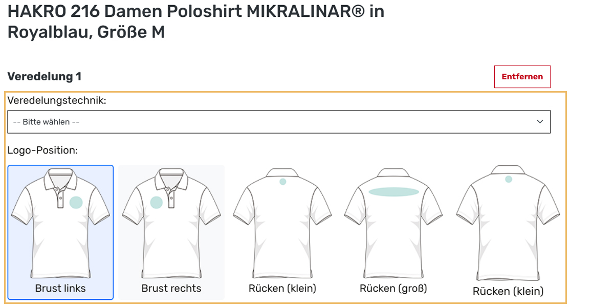 Logoplatzierung Bild