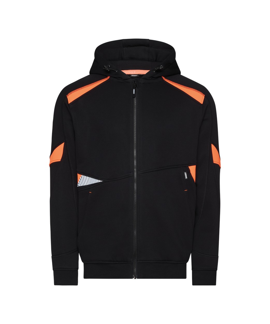 Kapuzensweatshirt "DASSY® Santos" in SCHWARZ/FLUO ORANGE, Größe 4XL COPESRE80