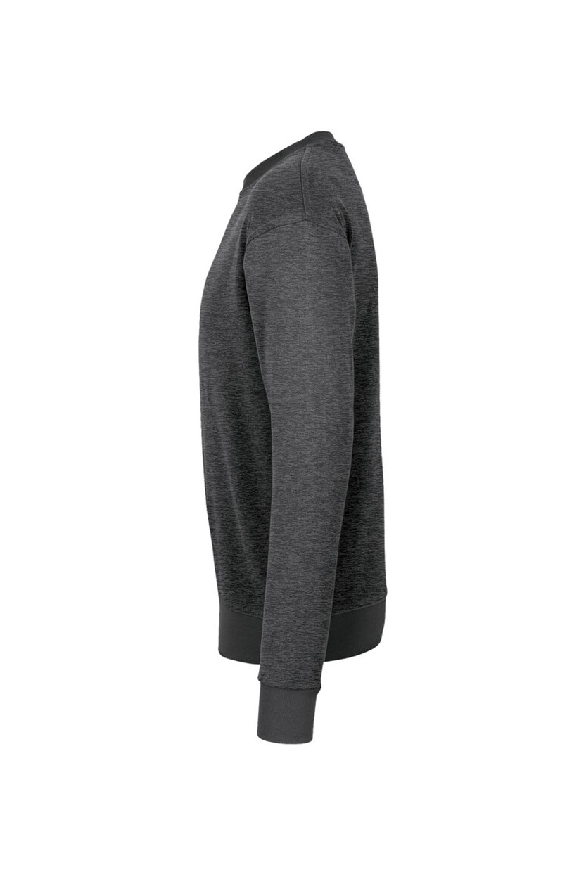 HAKRO 475 Sweatshirt MIKRALINAR® in Anthrazit meliert, Größe 6XL