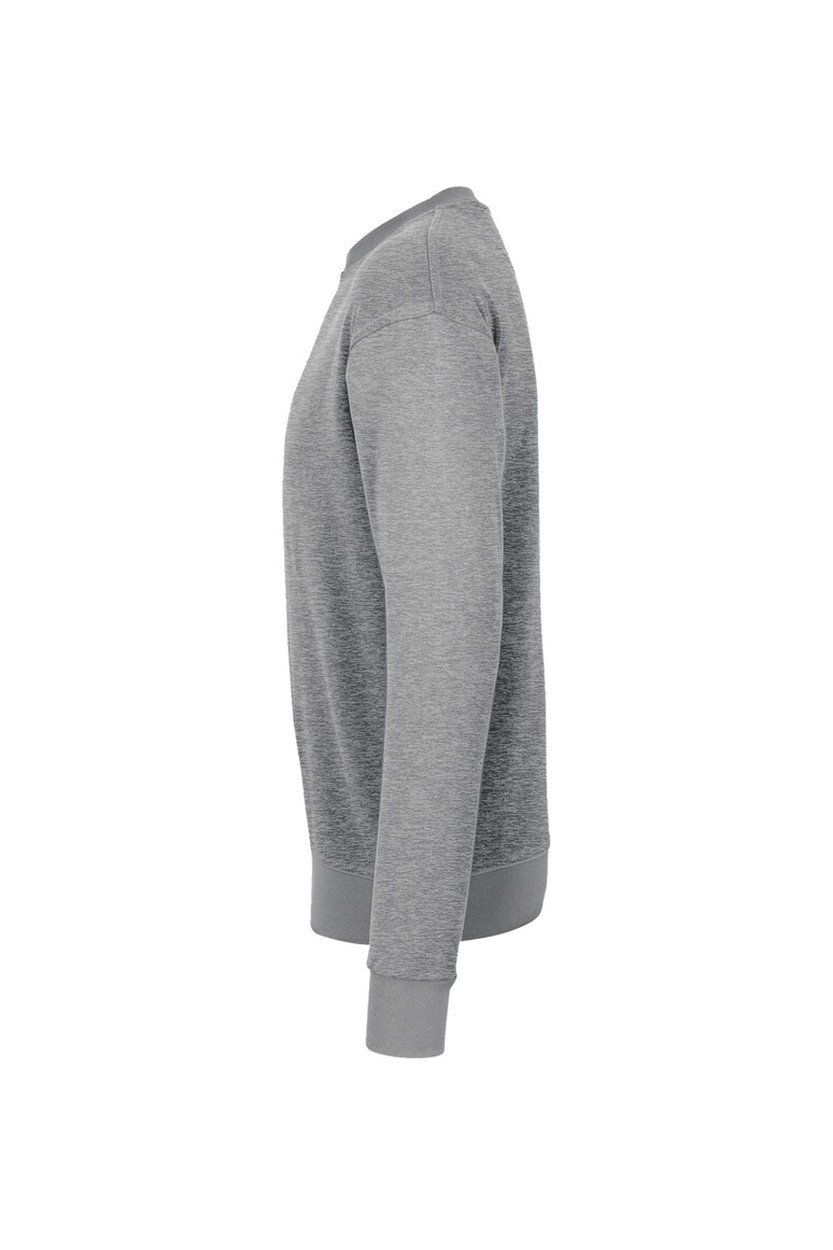 HAKRO 475 Sweatshirt MIKRALINAR® in Grau meliert, Größe 6XL