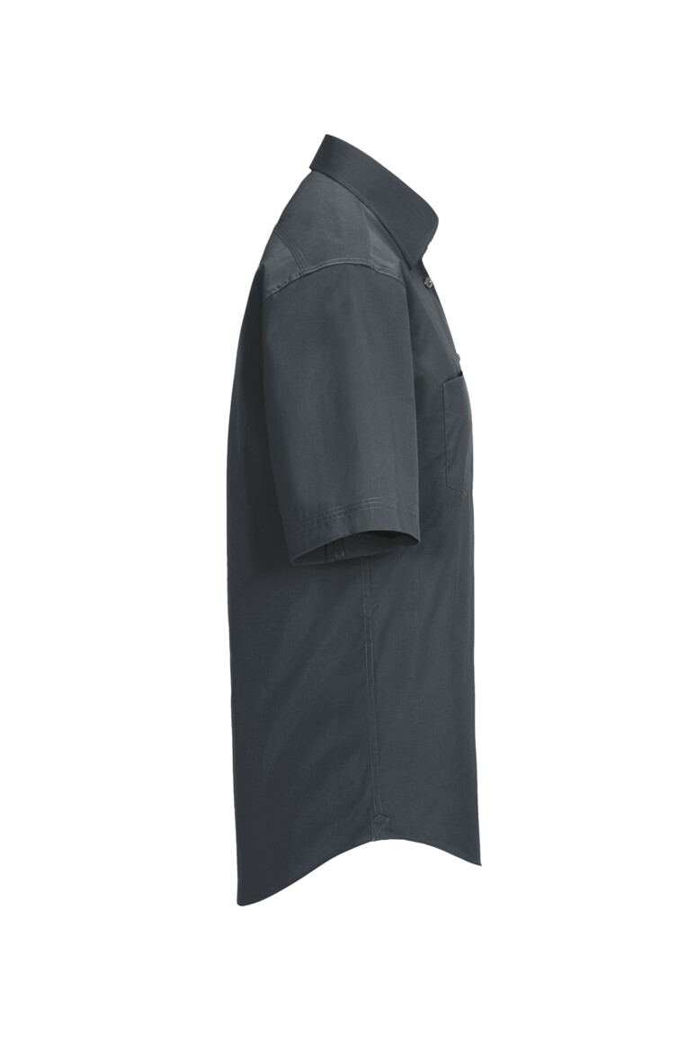 HAKRO 122 1/2-Arm Hemd MIKRALINAR® Comfort in Anthrazit, Größe 6XL