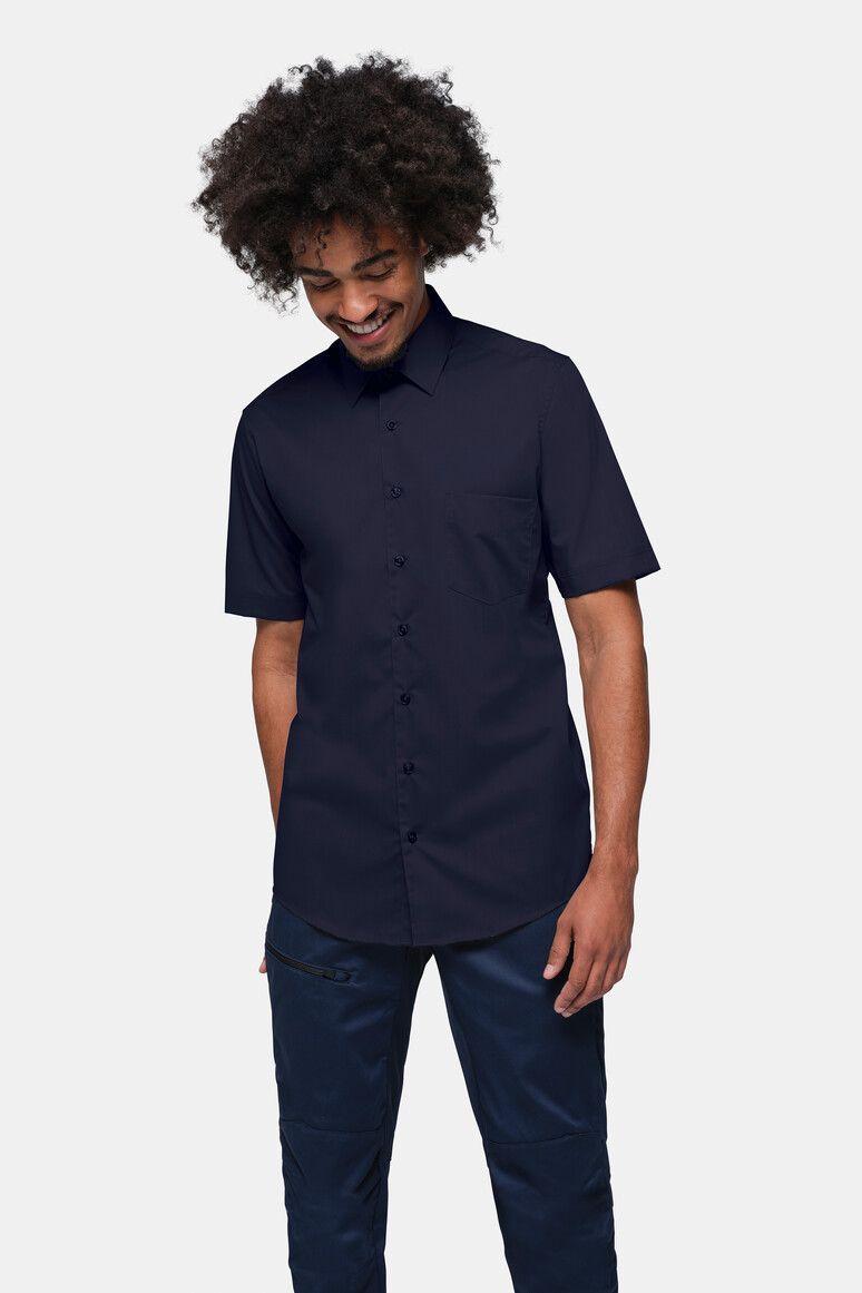 HAKRO 122 1/2-Arm Hemd MIKRALINAR® Comfort in Tinte, Größe 6XL