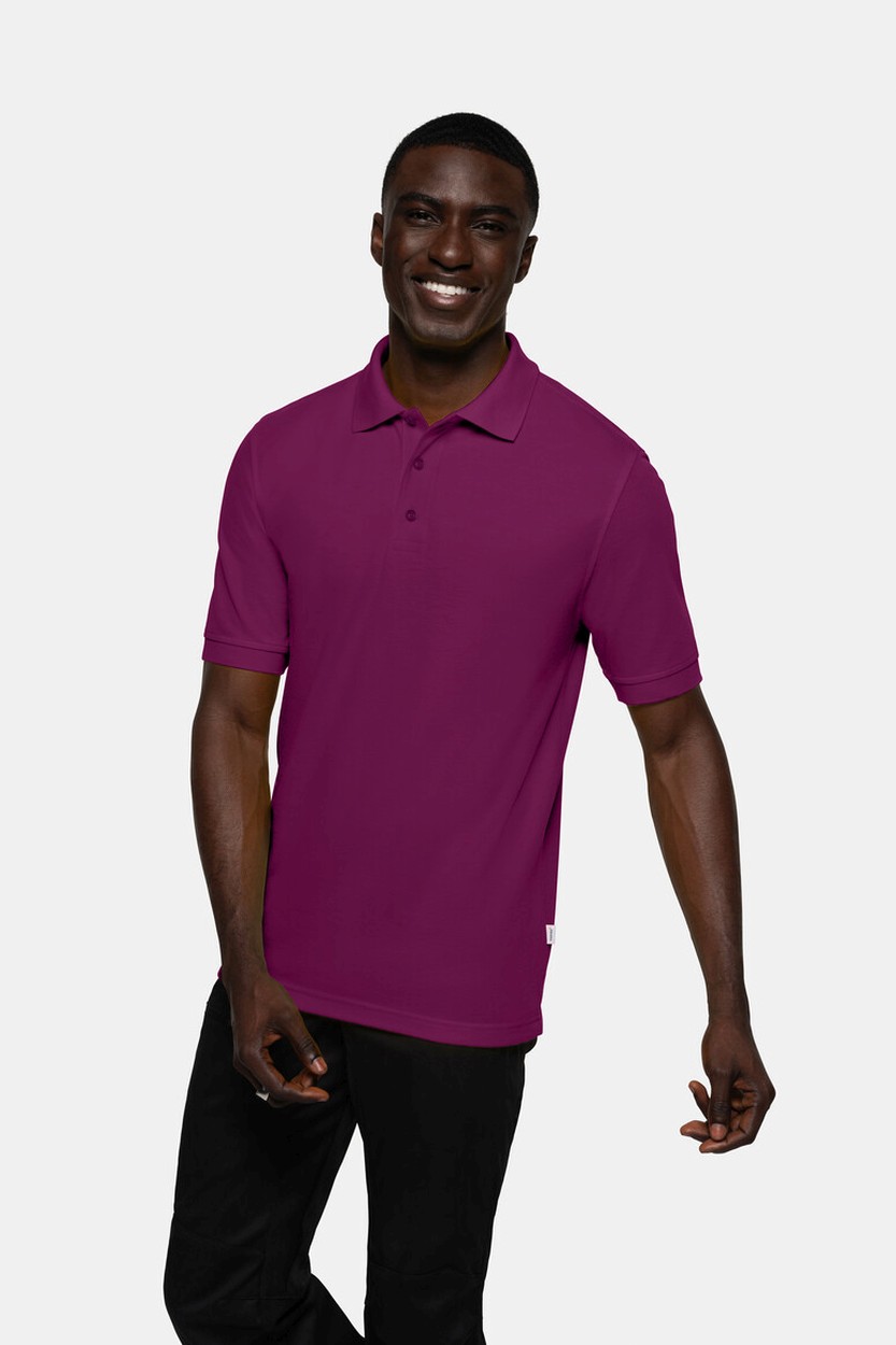 HAKRO 816 Poloshirt MIKRALINAR® in Aubergine, Größe 6XL