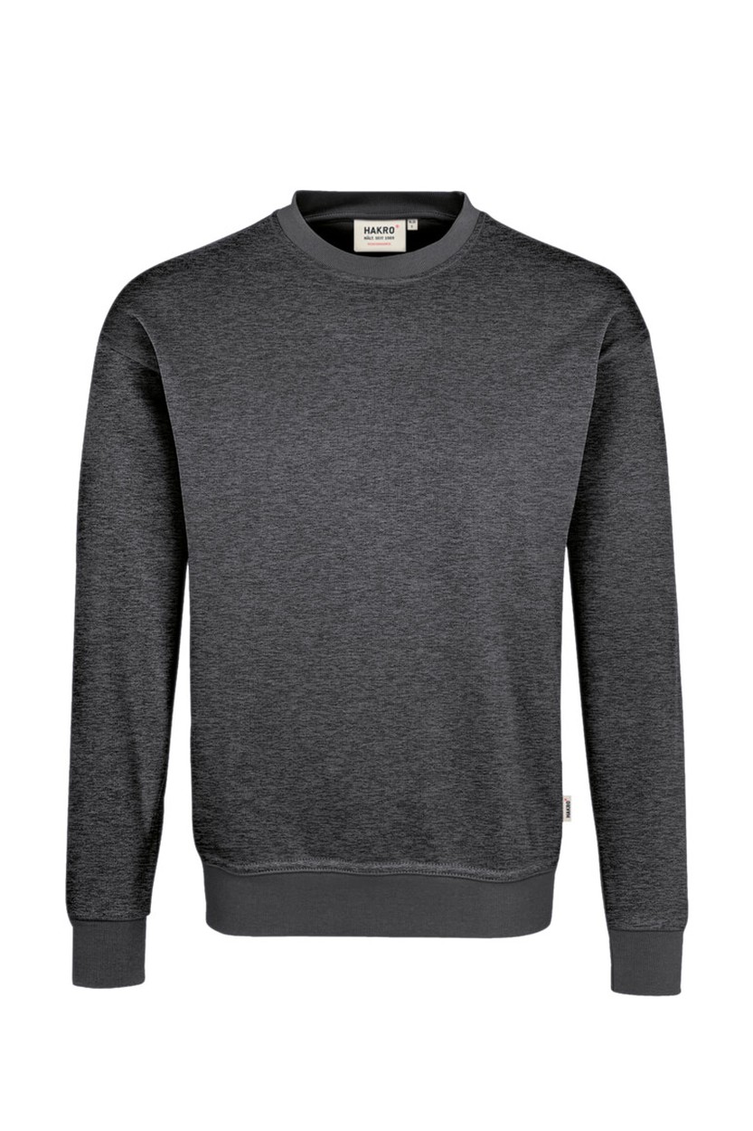 HAKRO 475 Sweatshirt MIKRALINAR® in Anthrazit meliert, Größe 6XL
