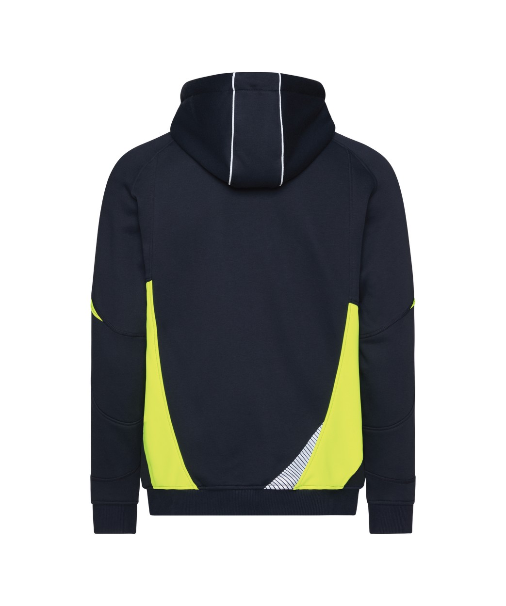 Kapuzensweatshirt "DASSY® Santos" in NACHTBLAU/NEONGELB, Größe 4XL COPES80