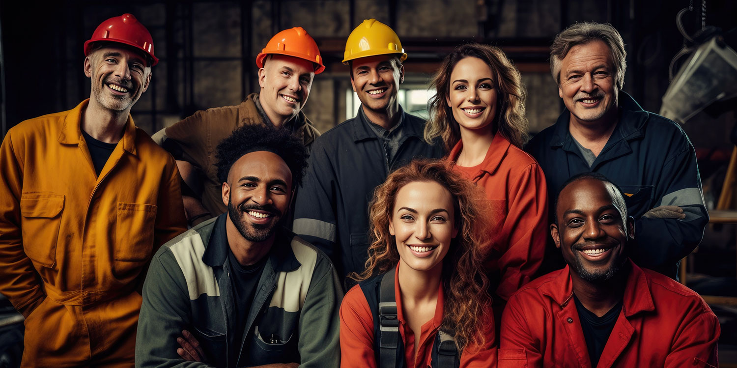 Firmenkleidung, die verbindet.