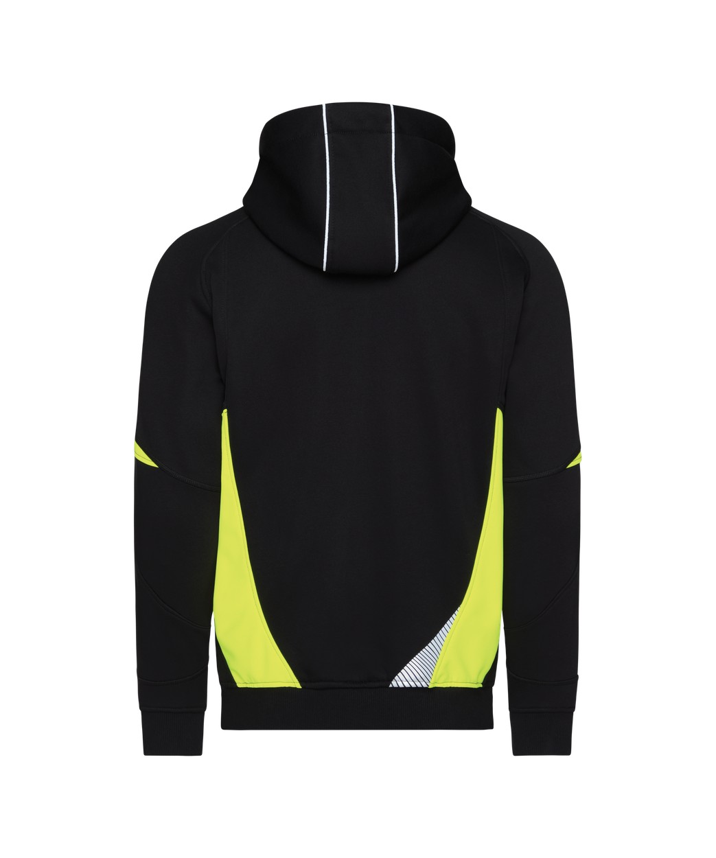 Kapuzensweatshirt "DASSY® Santos" in SCHWARZ/NEONGELB, Größe 4XL COPES80