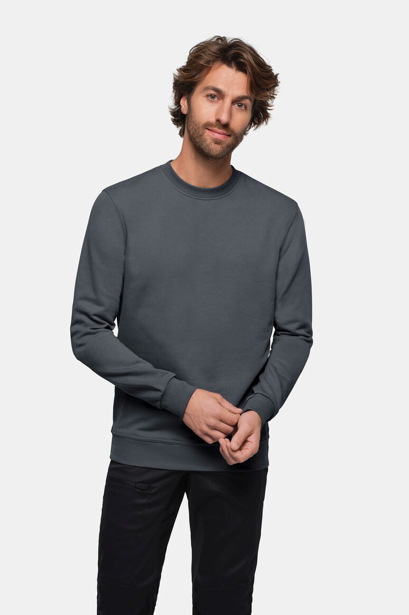HAKRO 475 Sweatshirt MIKRALINAR® in Anthrazit, Größe 6XL