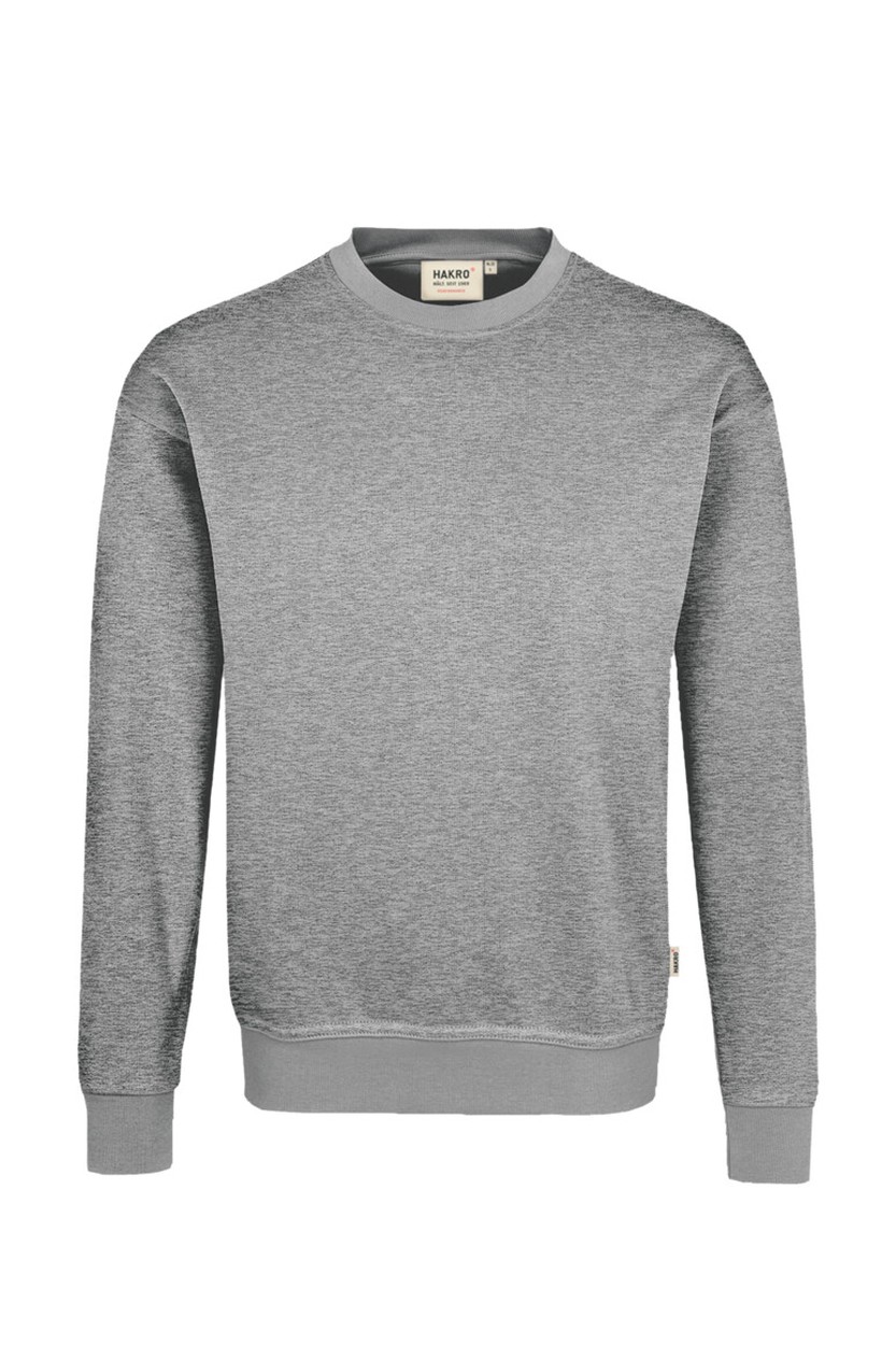 HAKRO 475 Sweatshirt MIKRALINAR® in Grau meliert, Größe 6XL