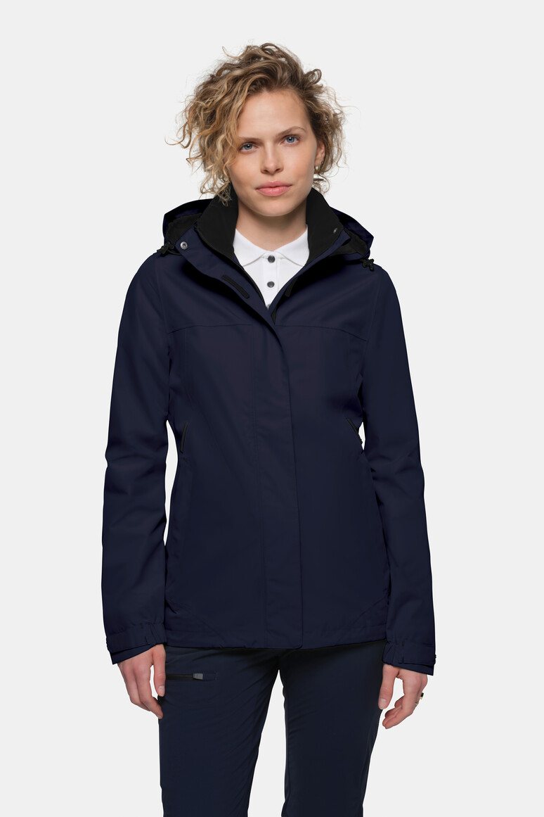 HAKRO 262 Damen Regenjacke Colorado in Tinte, Größe 3XL
