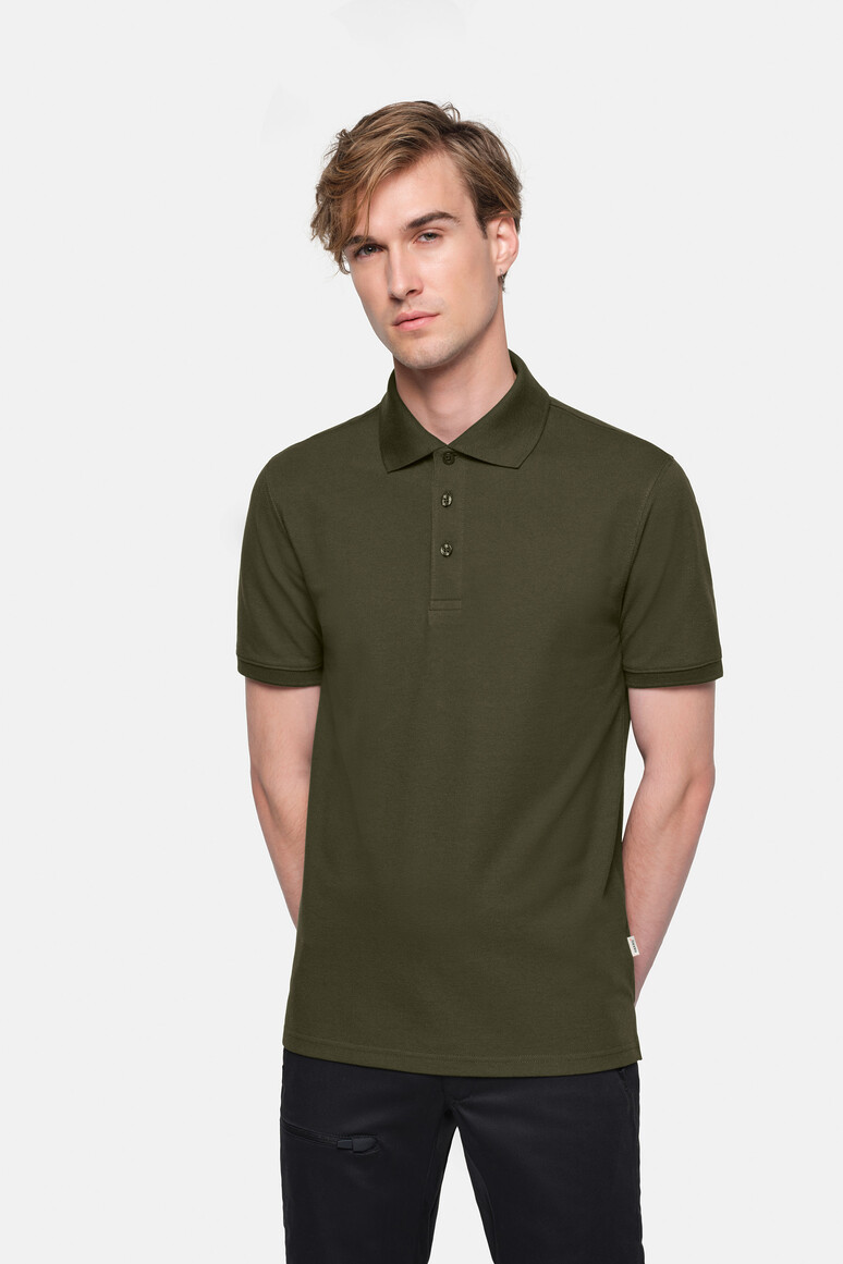 HAKRO 569 Poloshirt MIKRALINAR® ECO GRS in Olive, Größe 6XL