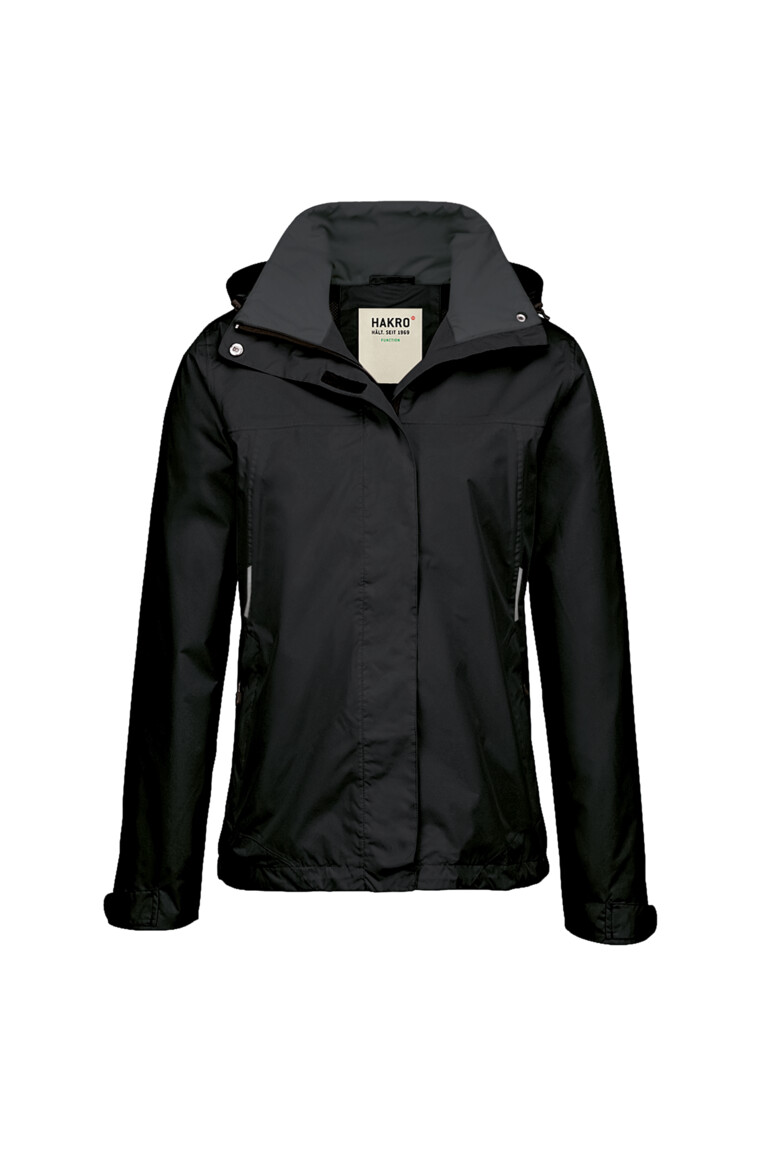 HAKRO 262 Damen Regenjacke Colorado in Schwarz, Größe 3XL