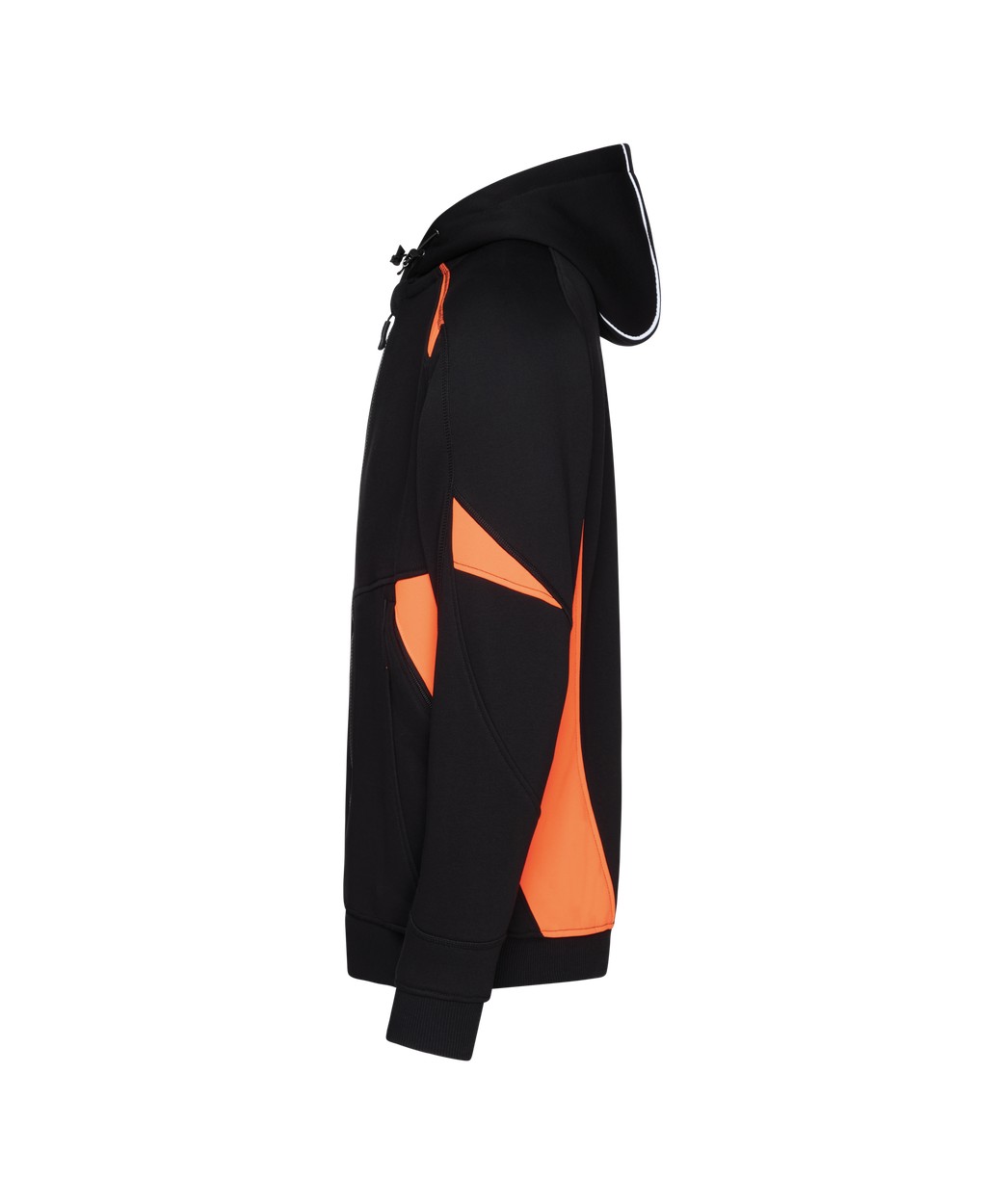 Kapuzensweatshirt "DASSY® Santos" in SCHWARZ/FLUO ORANGE, Größe 4XL COPESRE80